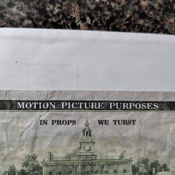 Artistic Home Decor Piece Featuring Currency Design - Picture 5 of 5